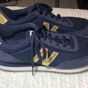 New Balance 501  Navy/ Gold Chrome 8.5
